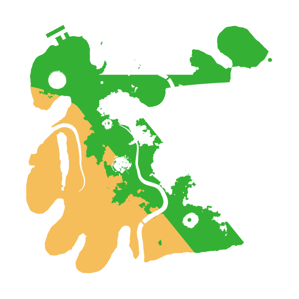 Biome Rust Map: Procedural Map, Size: 3000, Seed: 36751383