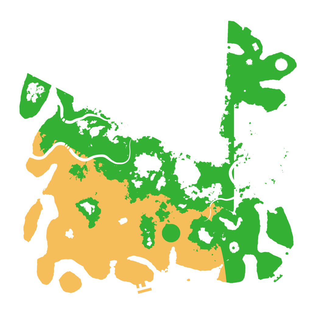 Biome Rust Map: Procedural Map, Size: 4500, Seed: 93348419