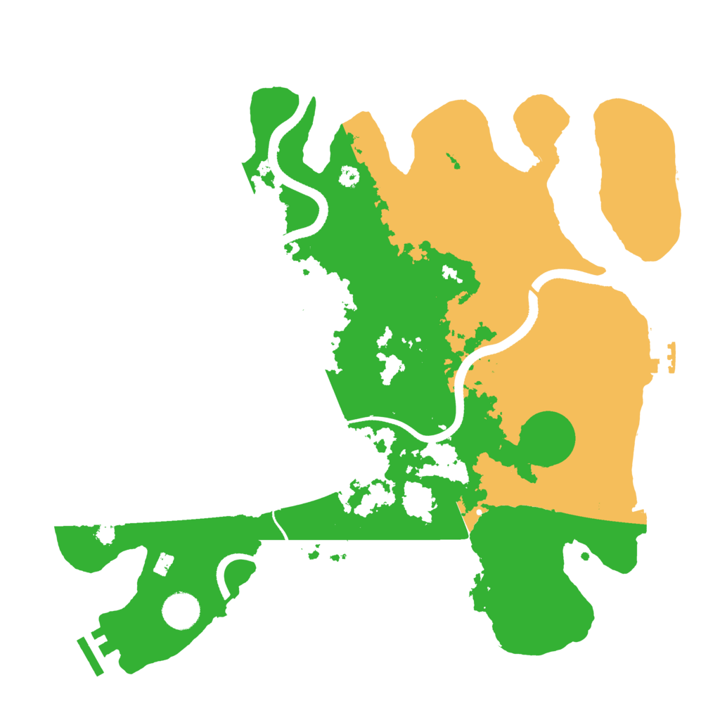 Biome Rust Map: Procedural Map, Size: 3500, Seed: 2067551050