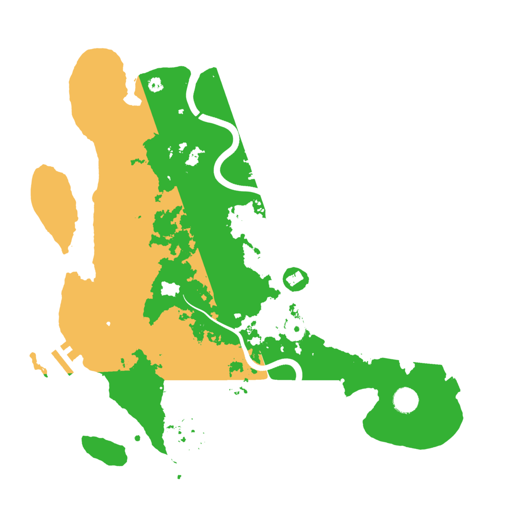 Biome Rust Map: Procedural Map, Size: 3500, Seed: 2181981