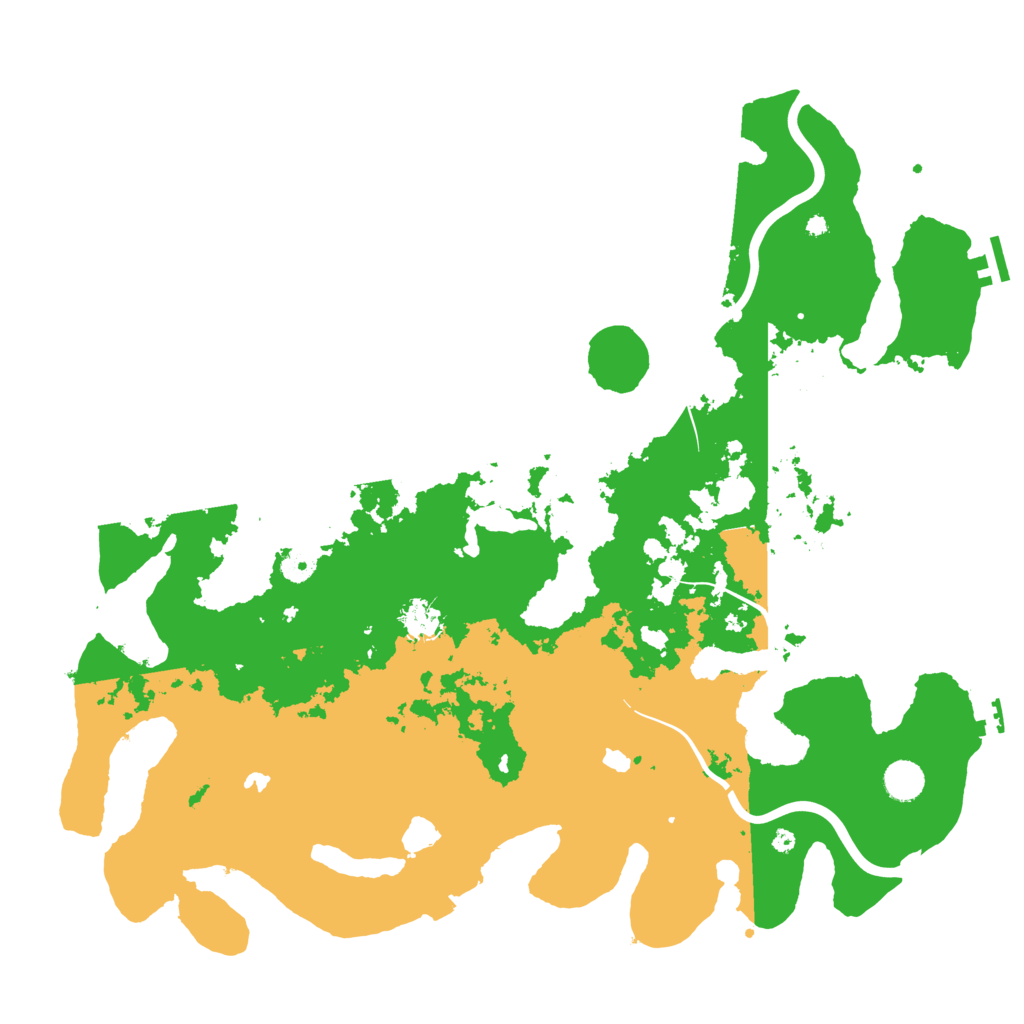 Biome Rust Map: Procedural Map, Size: 4500, Seed: 160934937