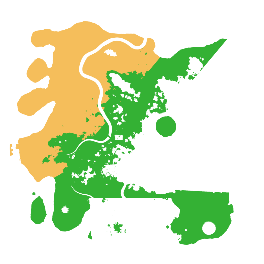 Biome Rust Map: Procedural Map, Size: 3500, Seed: 59793