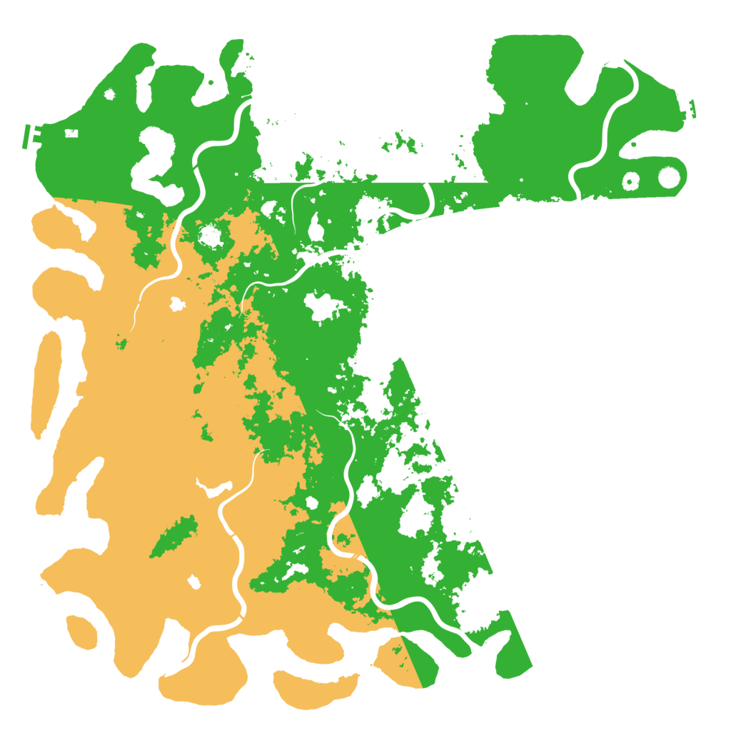 Biome Rust Map: Procedural Map, Size: 6000, Seed: 282873369