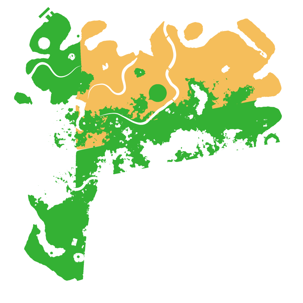Biome Rust Map: Procedural Map, Size: 4500, Seed: 284291838