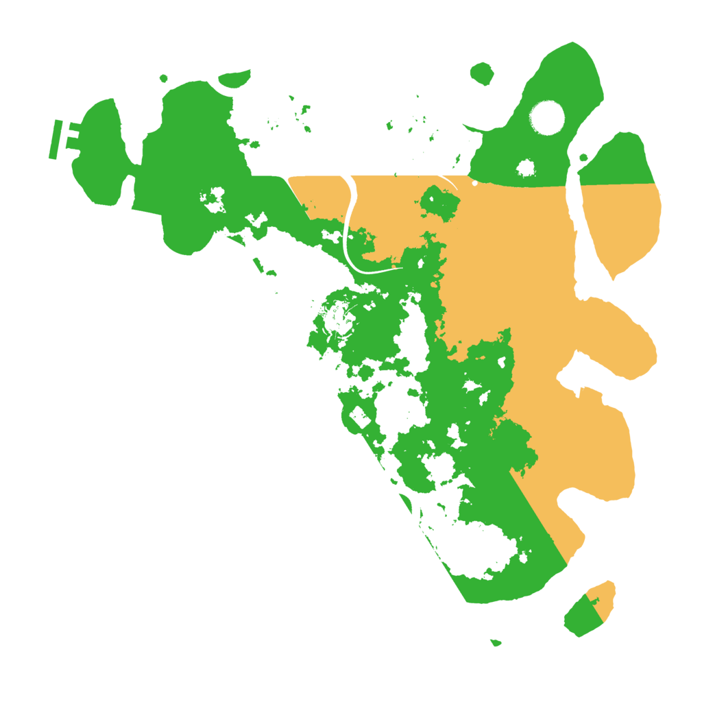 Biome Rust Map: Procedural Map, Size: 3600, Seed: 2001214