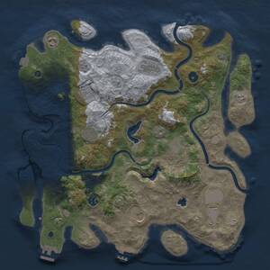 Thumbnail Rust Map: Procedural Map, Size: 4000, Seed: 1868930940, 15 Monuments