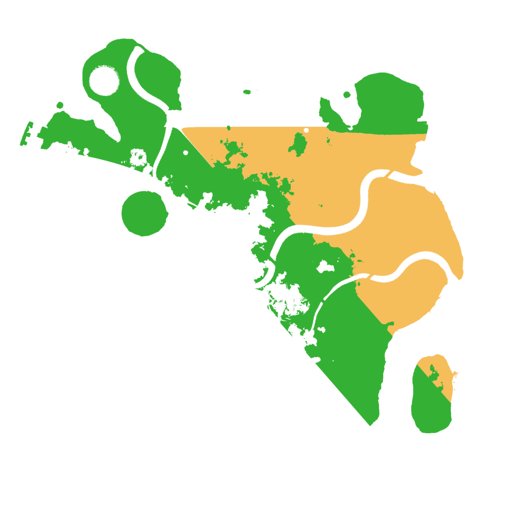 Biome Rust Map: Procedural Map, Size: 3000, Seed: 162352149