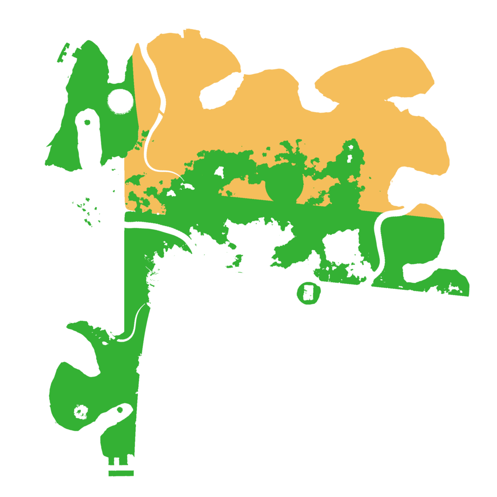 Biome Rust Map: Procedural Map, Size: 3500, Seed: 16995946