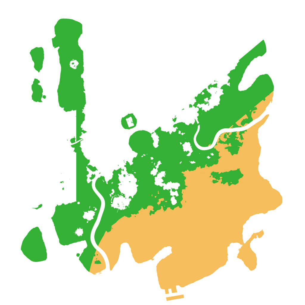 Biome Rust Map: Procedural Map, Size: 3500, Seed: 787089472
