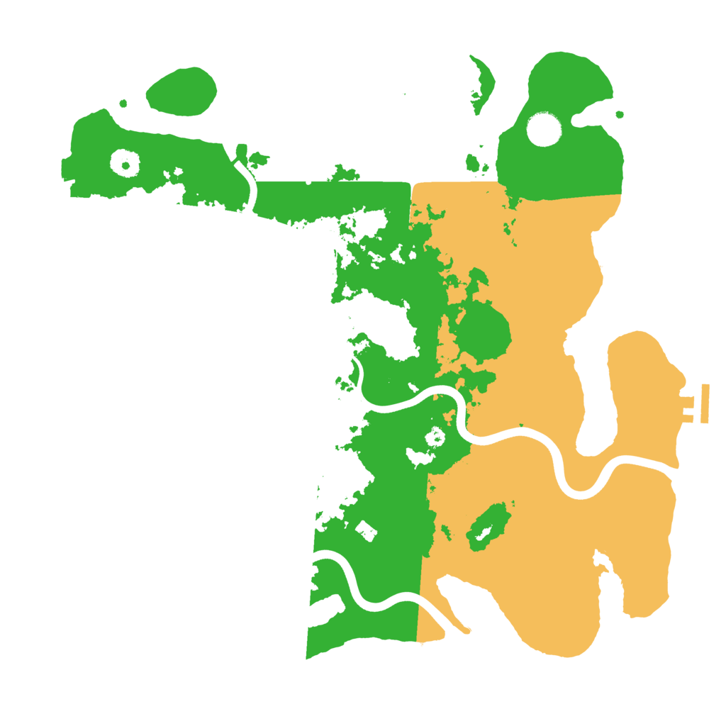 Biome Rust Map: Procedural Map, Size: 3750, Seed: 940545278
