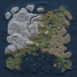 Thumbnail Rust Map: Procedural Map, Size: 4250, Seed: 1615439419, 17 Monuments