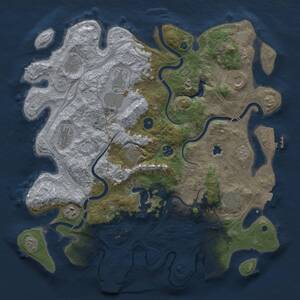 Thumbnail Rust Map: Procedural Map, Size: 4250, Seed: 2085048790, 15 Monuments