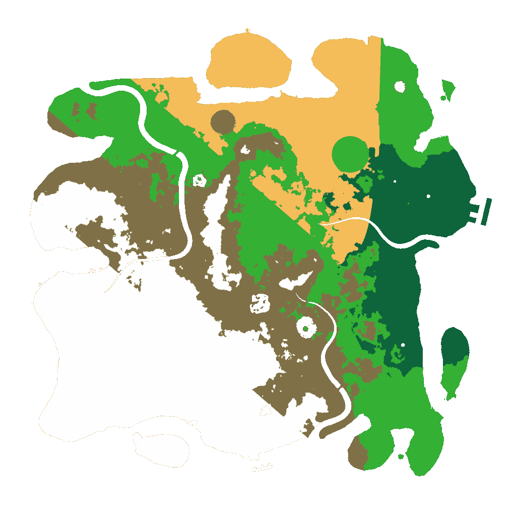 Biome Rust Map: Procedural Map, Size: 3750, Seed: 1623887340
