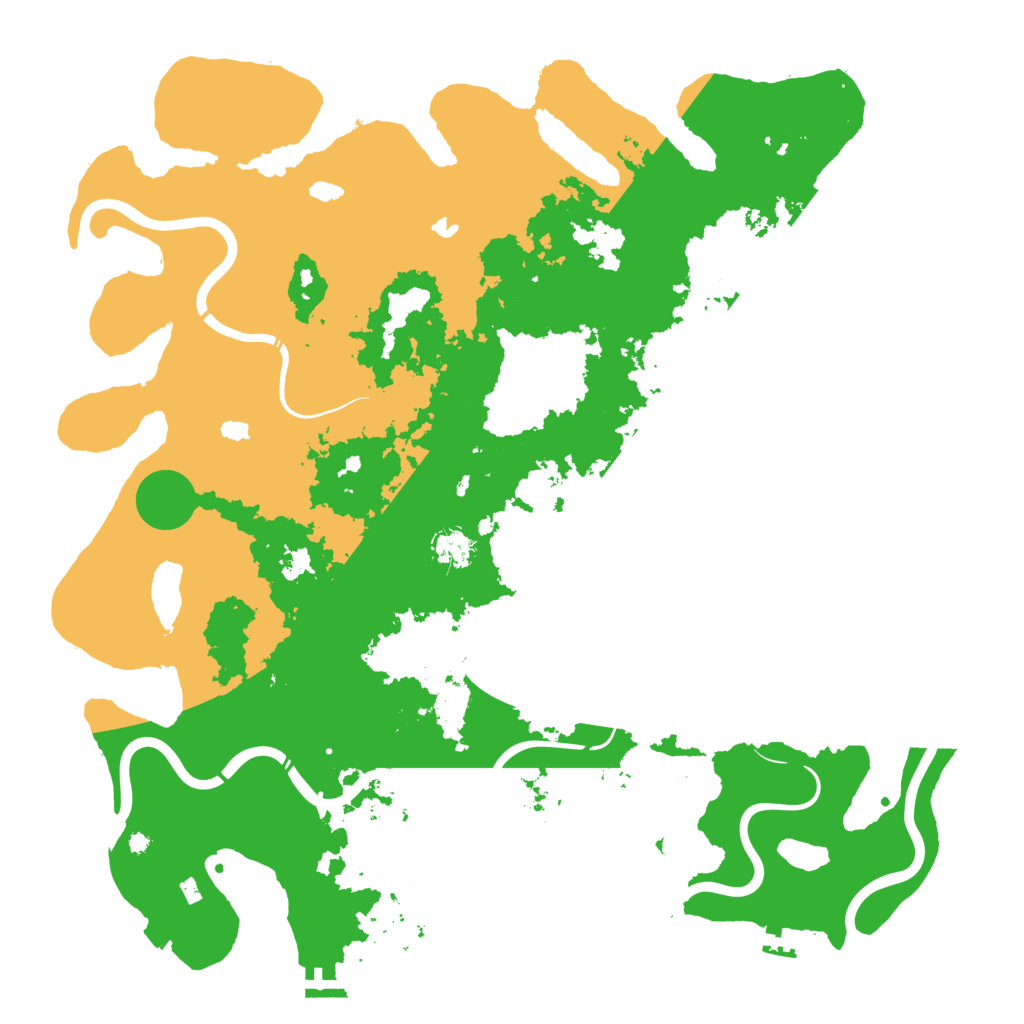 Biome Rust Map: Procedural Map, Size: 4500, Seed: 734849585