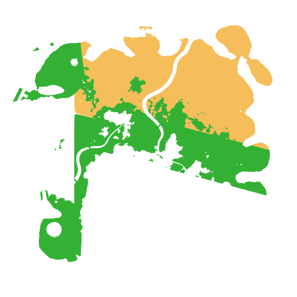 Biome Rust Map: Procedural Map, Size: 3500, Seed: 144