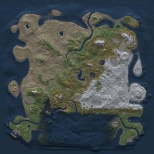 Thumbnail Rust Map: Procedural Map, Size: 4500, Seed: 692816212, 15 Monuments