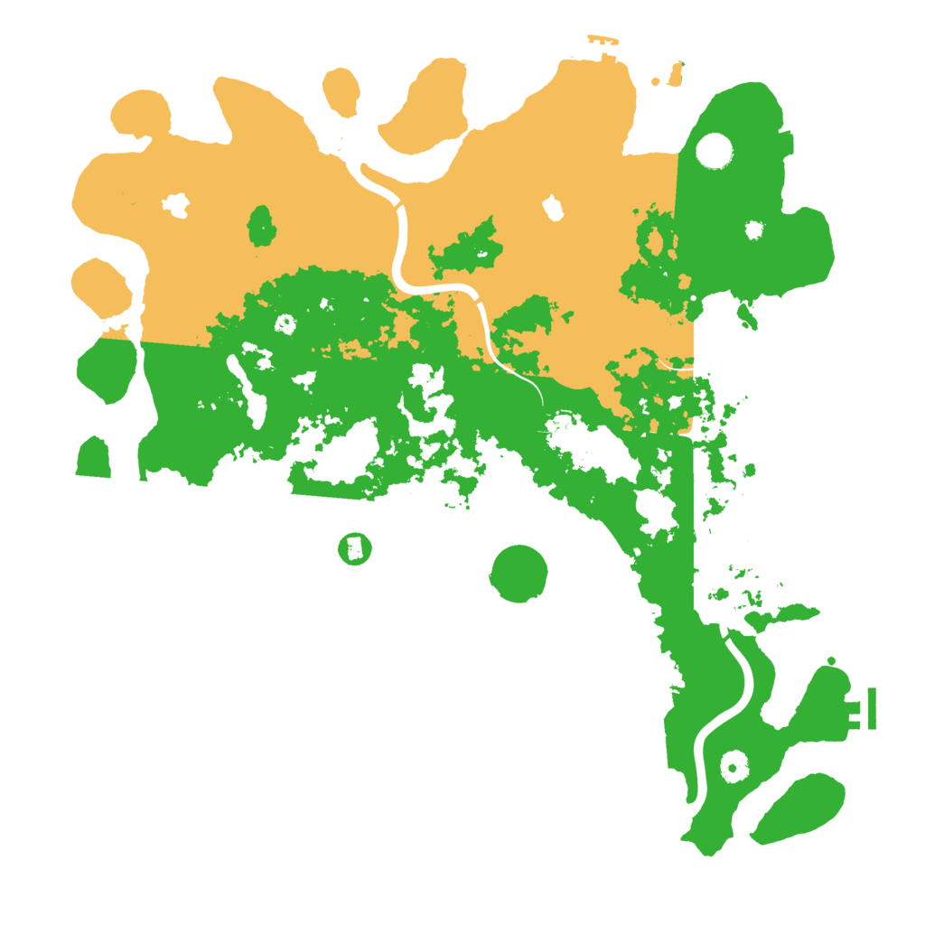 Biome Rust Map: Procedural Map, Size: 4500, Seed: 555255887