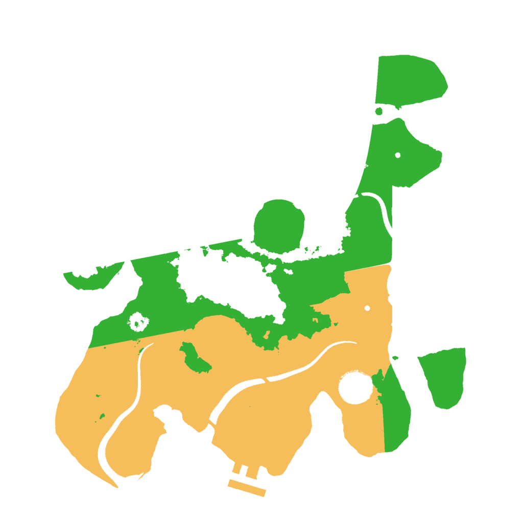 Biome Rust Map: Procedural Map, Size: 2777, Seed: 49999