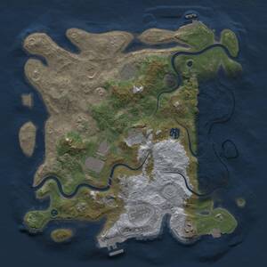 Thumbnail Rust Map: Procedural Map, Size: 3800, Seed: 134905213, 15 Monuments