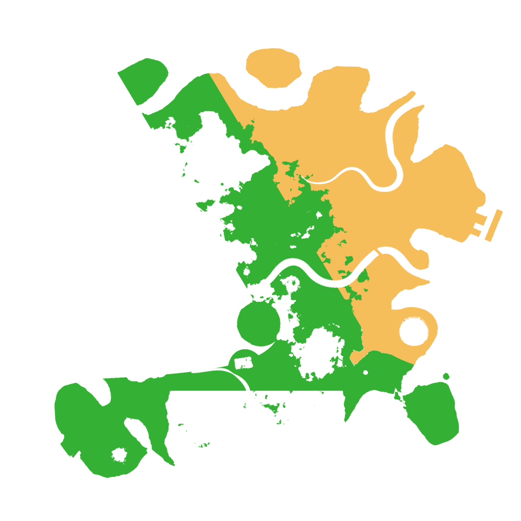 Biome Rust Map: Procedural Map, Size: 3200, Seed: 1972988057
