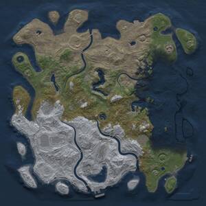 Thumbnail Rust Map: Procedural Map, Size: 4500, Seed: 2003520659, 16 Monuments