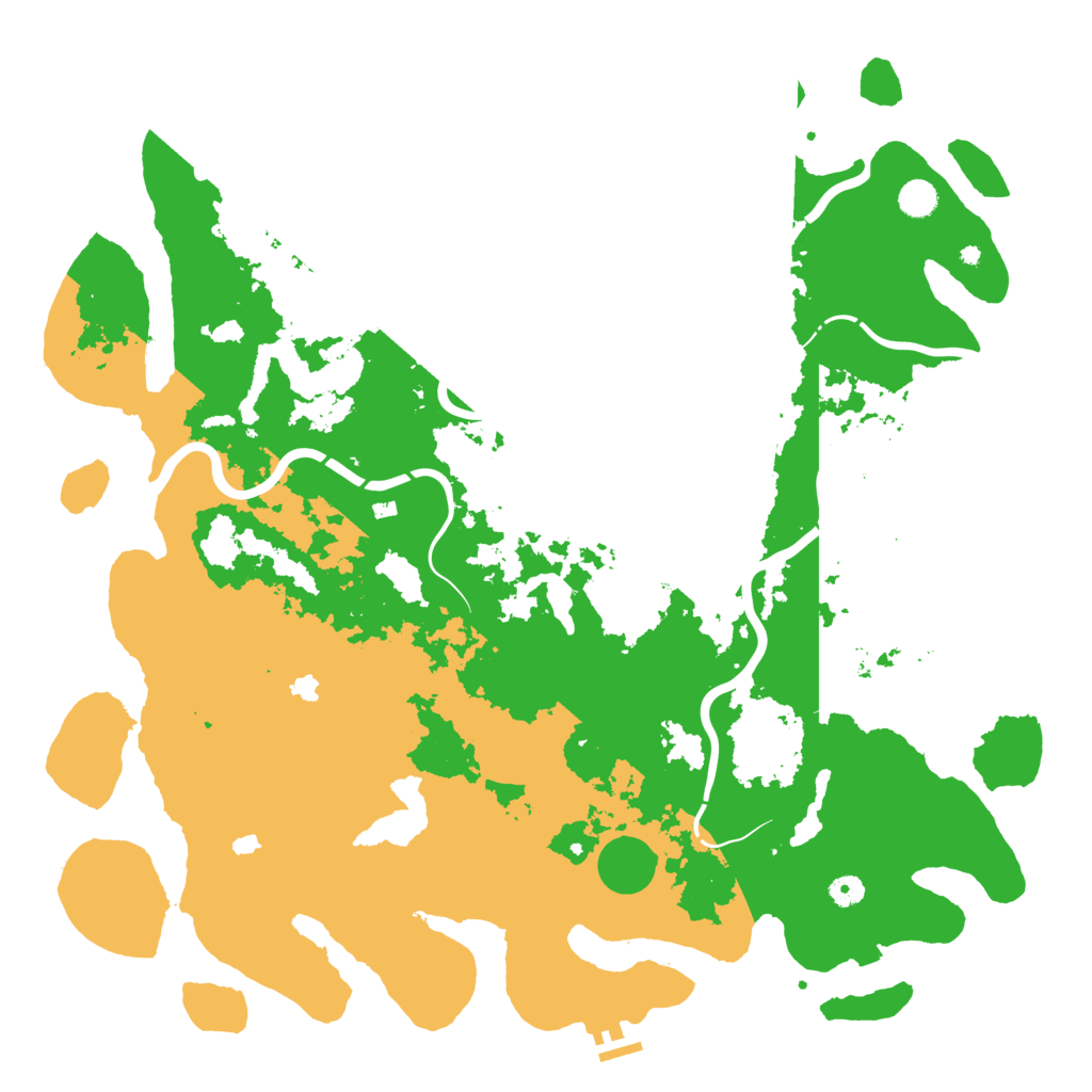 Biome Rust Map: Procedural Map, Size: 5000, Seed: 1323044444