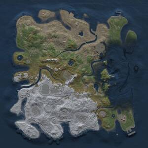 Thumbnail Rust Map: Procedural Map, Size: 4000, Seed: 2017122203, 16 Monuments