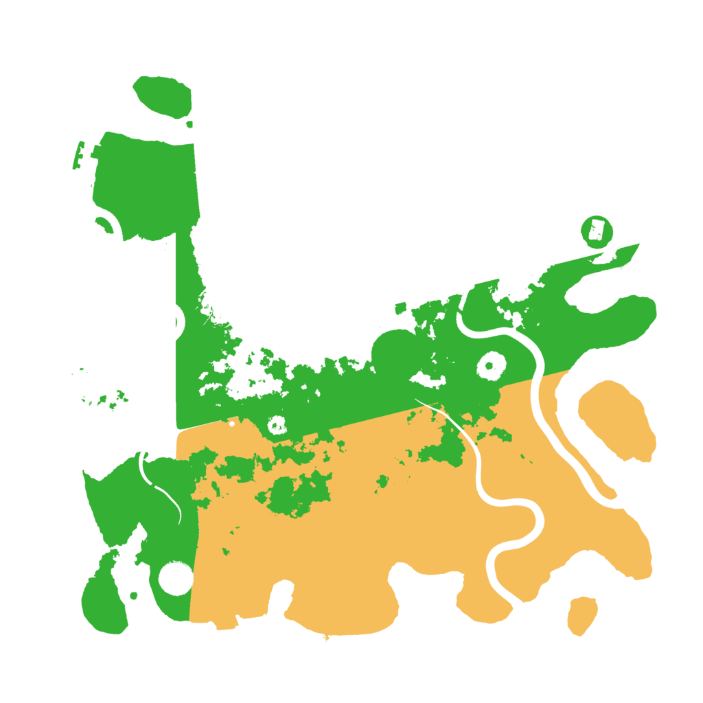 Biome Rust Map: Procedural Map, Size: 3700, Seed: 590570687