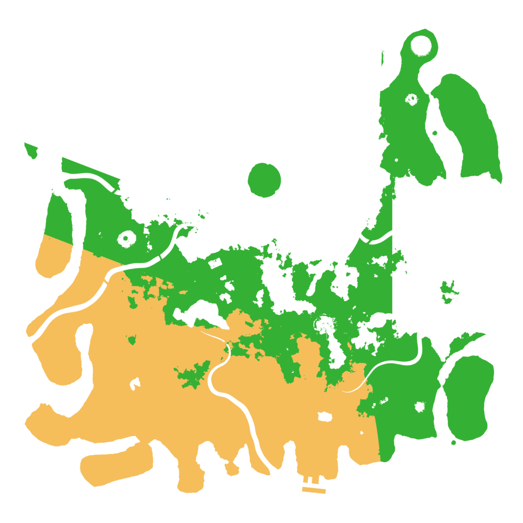 Biome Rust Map: Procedural Map, Size: 4500, Seed: 199921610