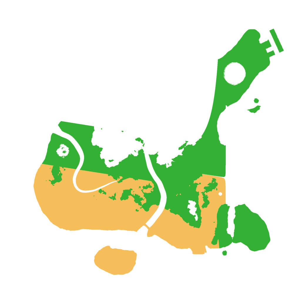 Biome Rust Map: Procedural Map, Size: 2500, Seed: 59227571