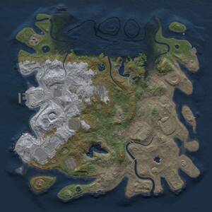 Thumbnail Rust Map: Procedural Map, Size: 4250, Seed: 1340216700, 17 Monuments