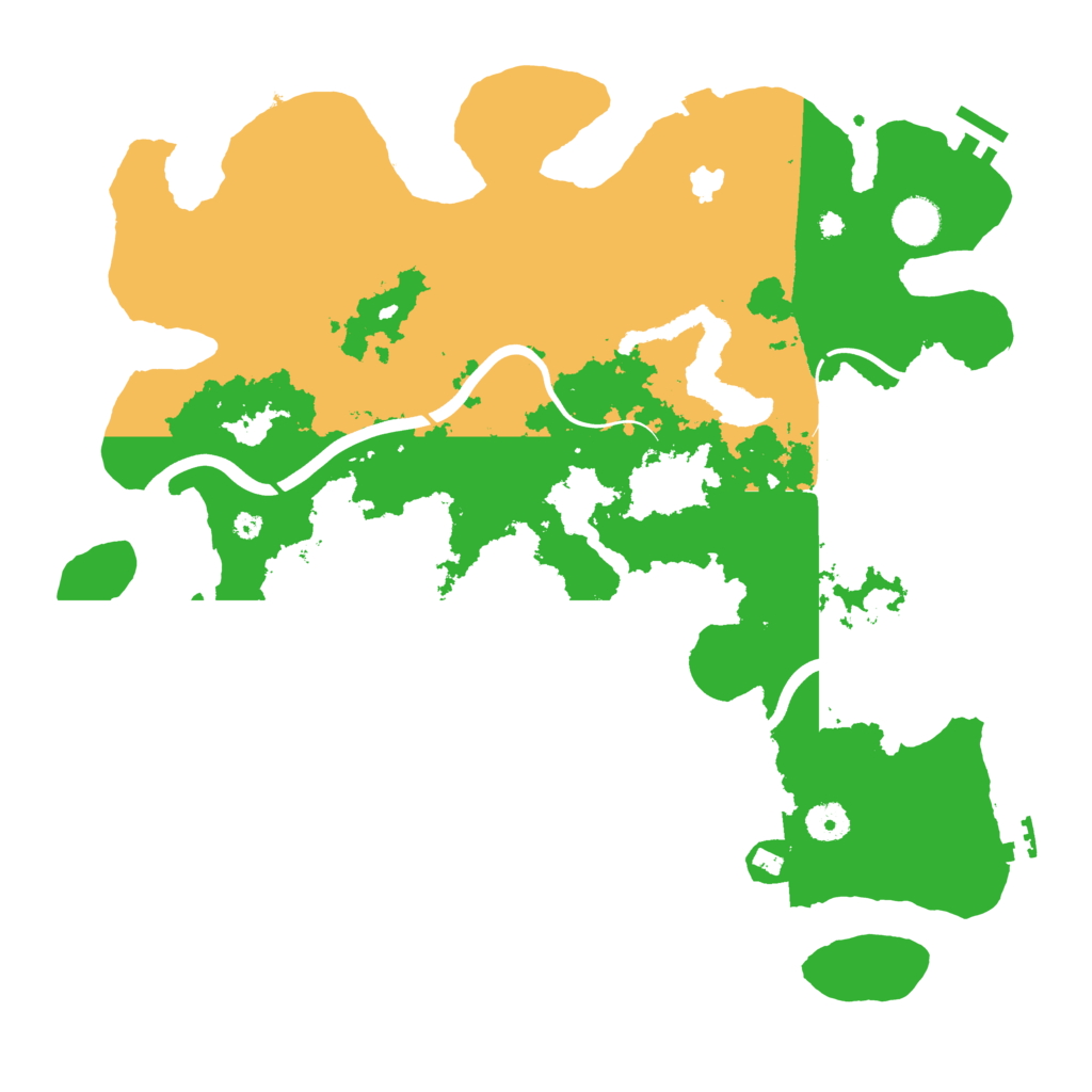 Biome Rust Map: Procedural Map, Size: 4000, Seed: 93274176