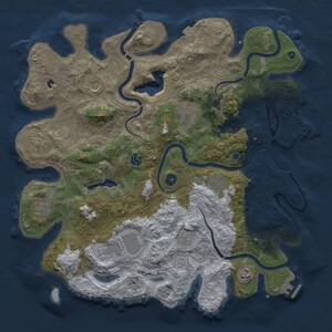 Thumbnail Rust Map: Procedural Map, Size: 4250, Seed: 1268122065, 16 Monuments