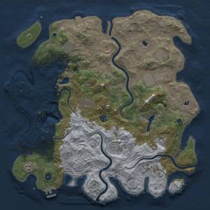 Thumbnail Rust Map: Procedural Map, Size: 4500, Seed: 1964689766, 17 Monuments