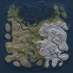 Thumbnail Rust Map: Procedural Map, Size: 4250, Seed: 378407015, 16 Monuments