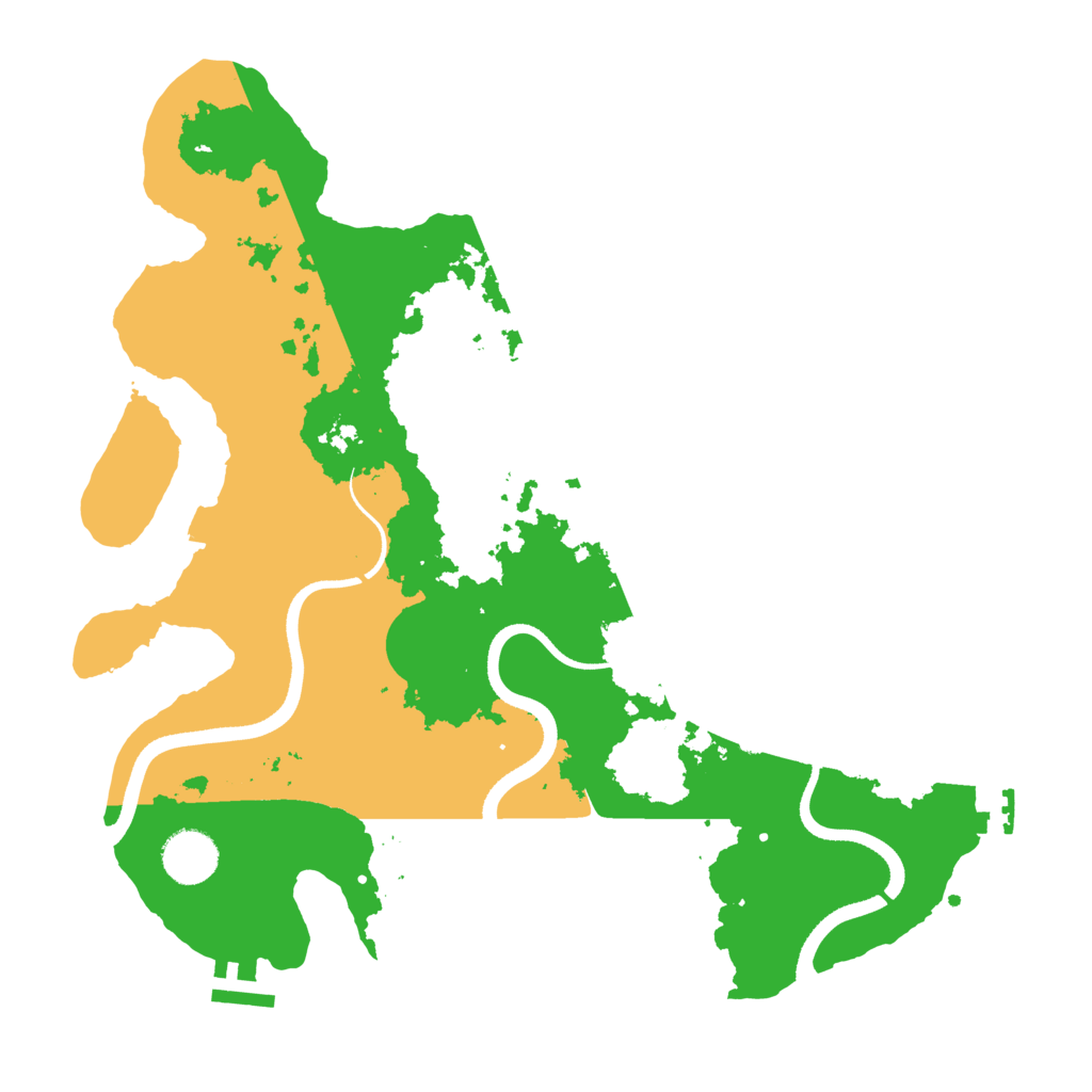 Biome Rust Map: Procedural Map, Size: 3500, Seed: 5379932