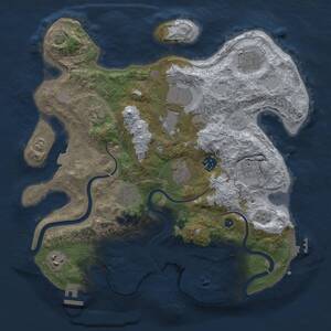 Thumbnail Rust Map: Procedural Map, Size: 3500, Seed: 5379932, 15 Monuments
