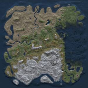 Thumbnail Rust Map: Procedural Map, Size: 6000, Seed: 6022026, 17 Monuments