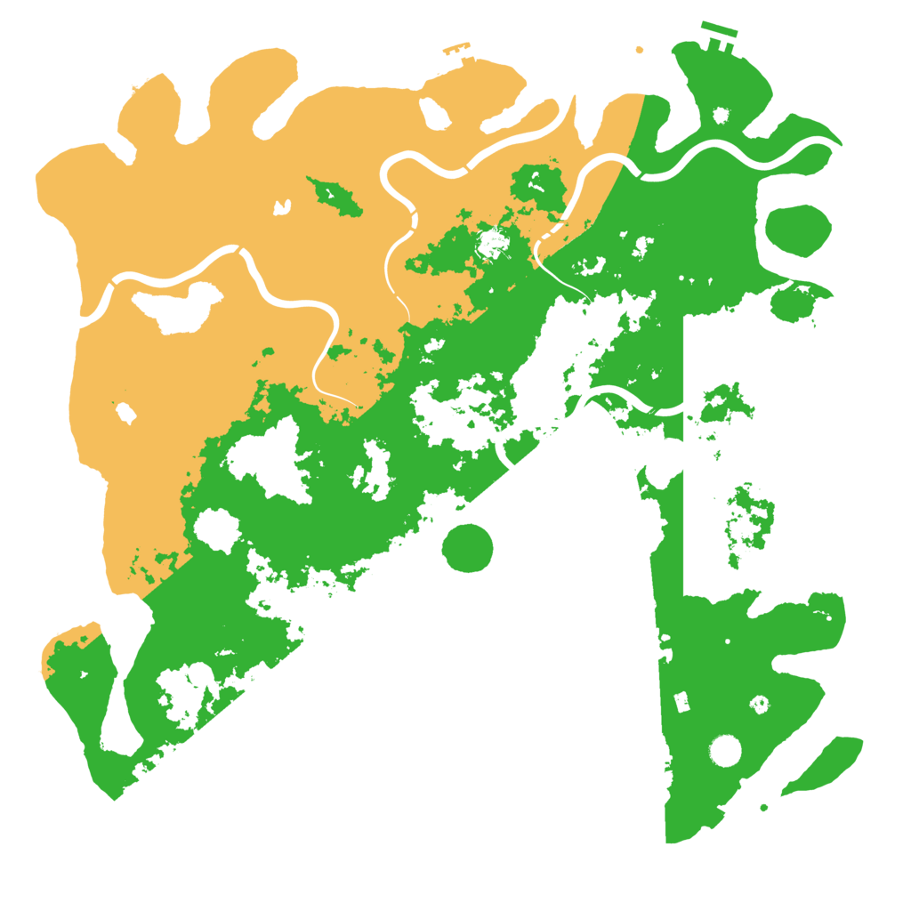 Biome Rust Map: Procedural Map, Size: 5000, Seed: 1003780470