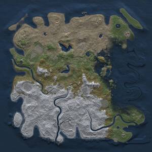 Thumbnail Rust Map: Procedural Map, Size: 4774, Seed: 139824931, 17 Monuments