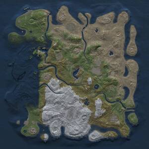 Thumbnail Rust Map: Procedural Map, Size: 4500, Seed: 714203984, 16 Monuments