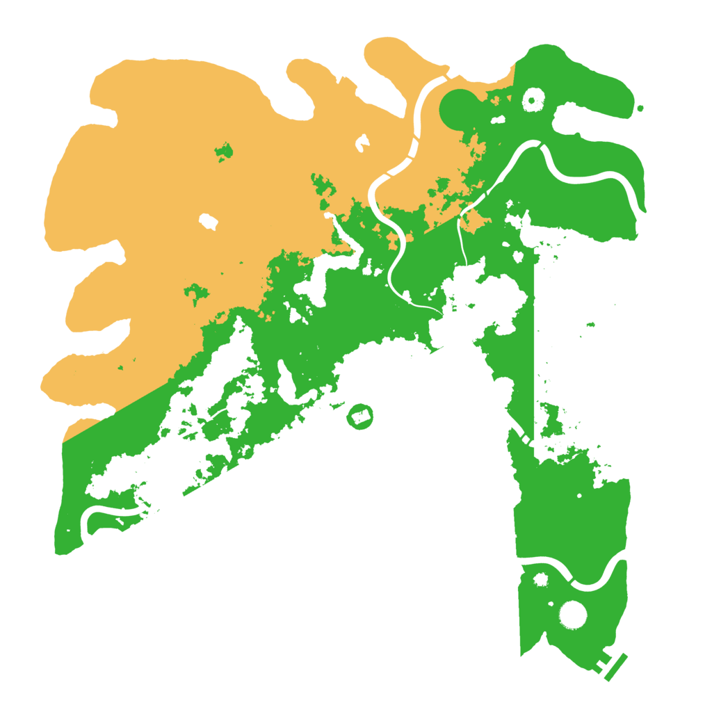 Biome Rust Map: Procedural Map, Size: 4500, Seed: 830012984