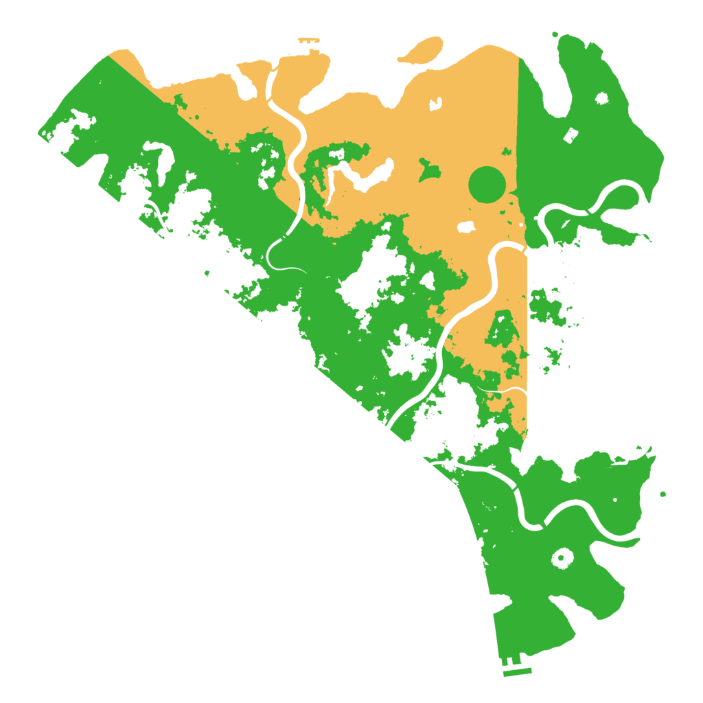 Biome Rust Map: Procedural Map, Size: 5000, Seed: 55287468