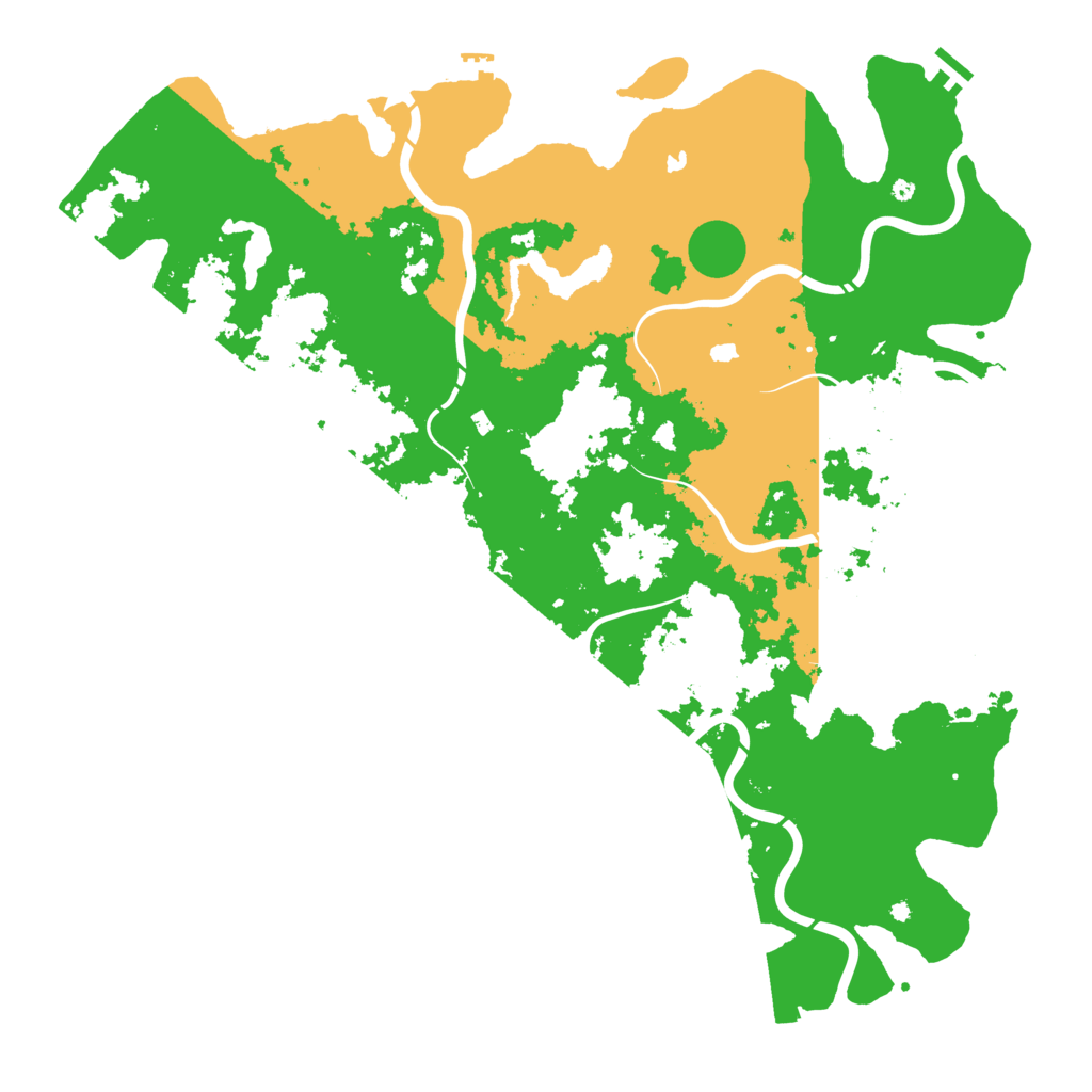 Biome Rust Map: Procedural Map, Size: 5000, Seed: 55287468