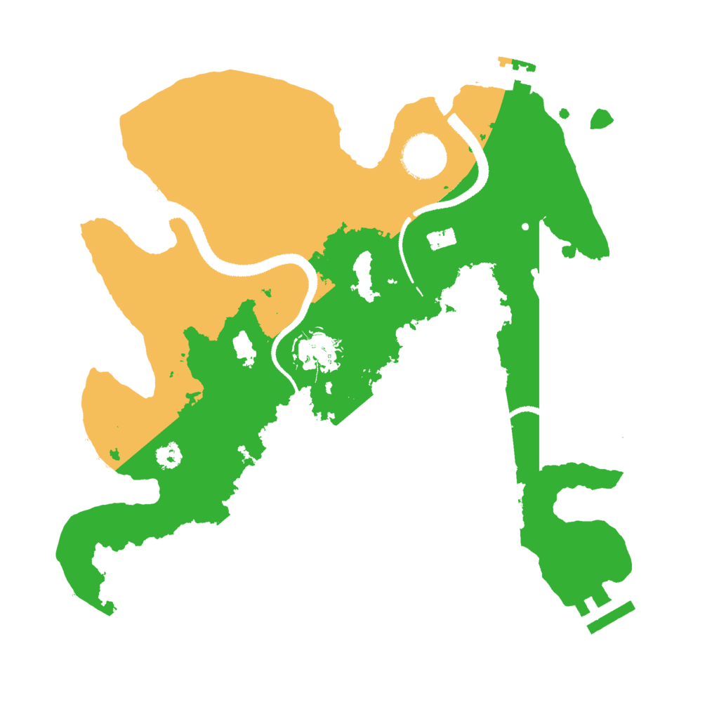 Biome Rust Map: Procedural Map, Size: 2850, Seed: 258566339