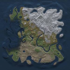 Thumbnail Rust Map: Procedural Map, Size: 4000, Seed: 185158812, 15 Monuments