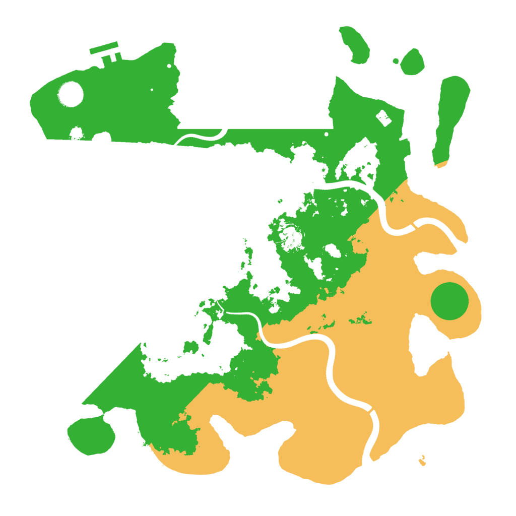 Biome Rust Map: Procedural Map, Size: 3600, Seed: 599674064