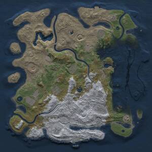 Thumbnail Rust Map: Procedural Map, Size: 4250, Seed: 322037970, 17 Monuments