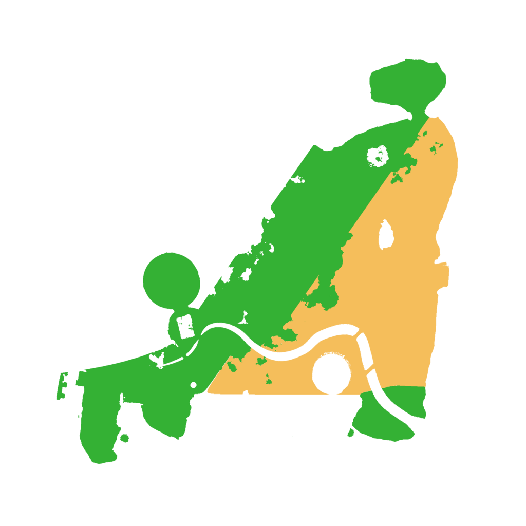 Biome Rust Map: Procedural Map, Size: 2500, Seed: 758034002