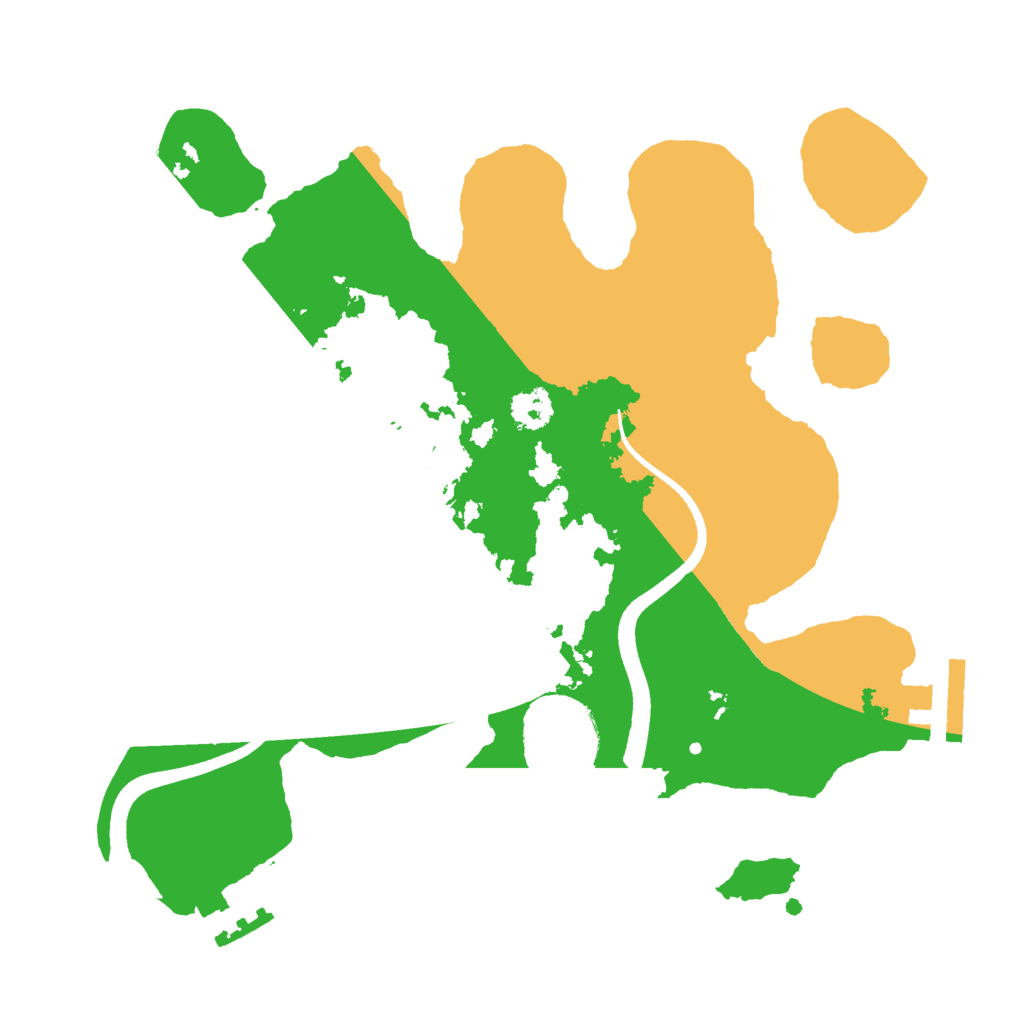 Biome Rust Map: Procedural Map, Size: 2500, Seed: 754215